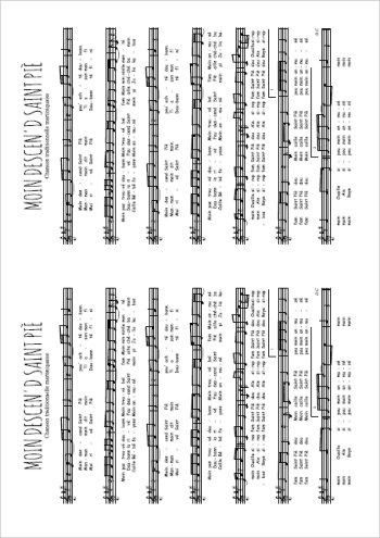 Moin descen'd saint piè Partition gratuite